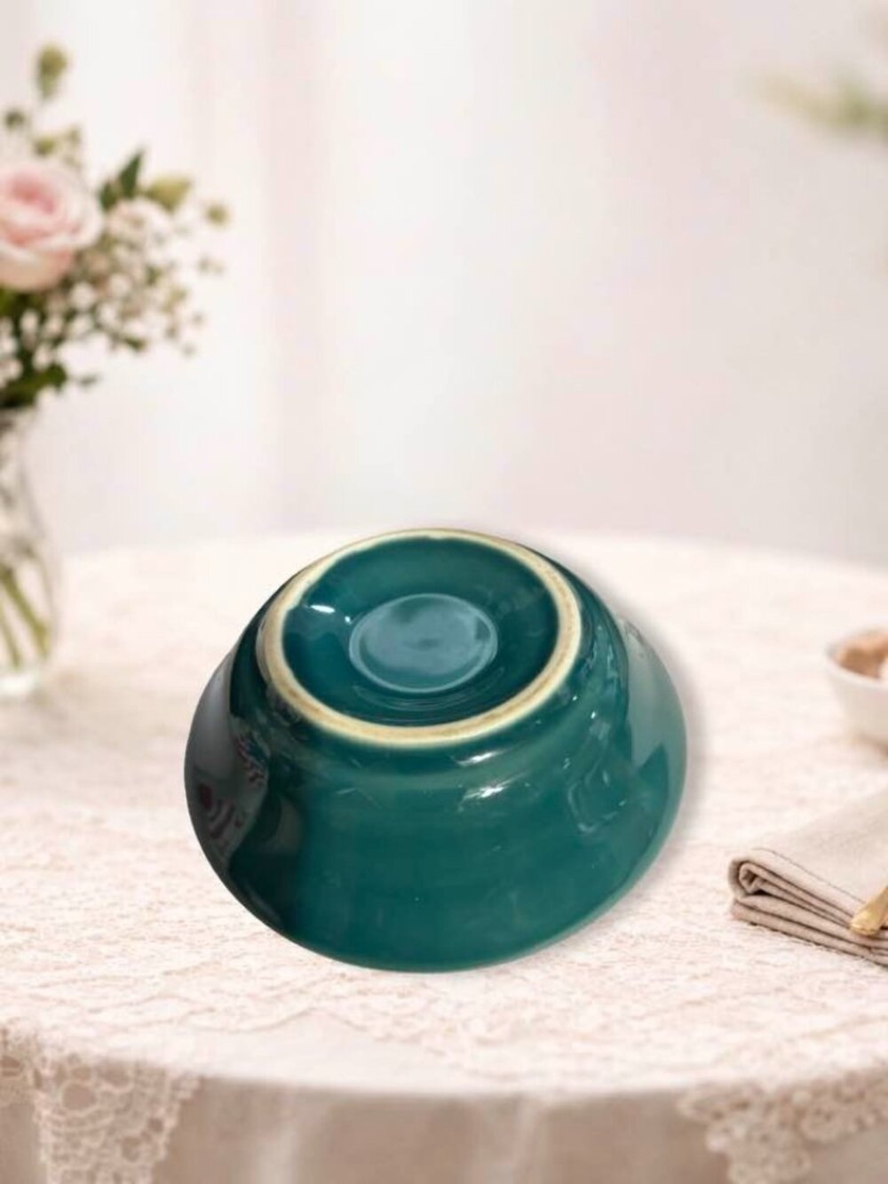Hotel Statler New York 1949-1954 Mid Century Teal Green Ashtray Matchbook Holder - Picture 4 of 5